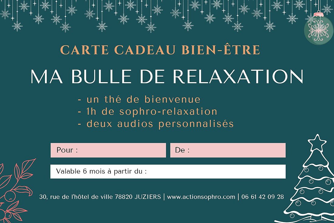 carte cadeau sophrologie relaxation
